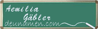 Aemilia Gäbler Visitenkarte